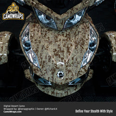 digital desert camo can am wrap