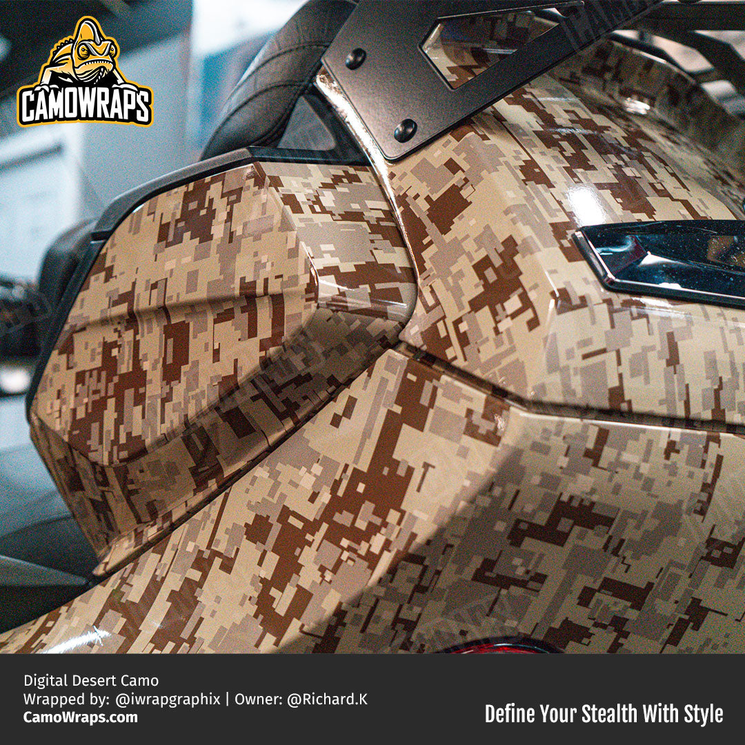digital desert camo can am wrap