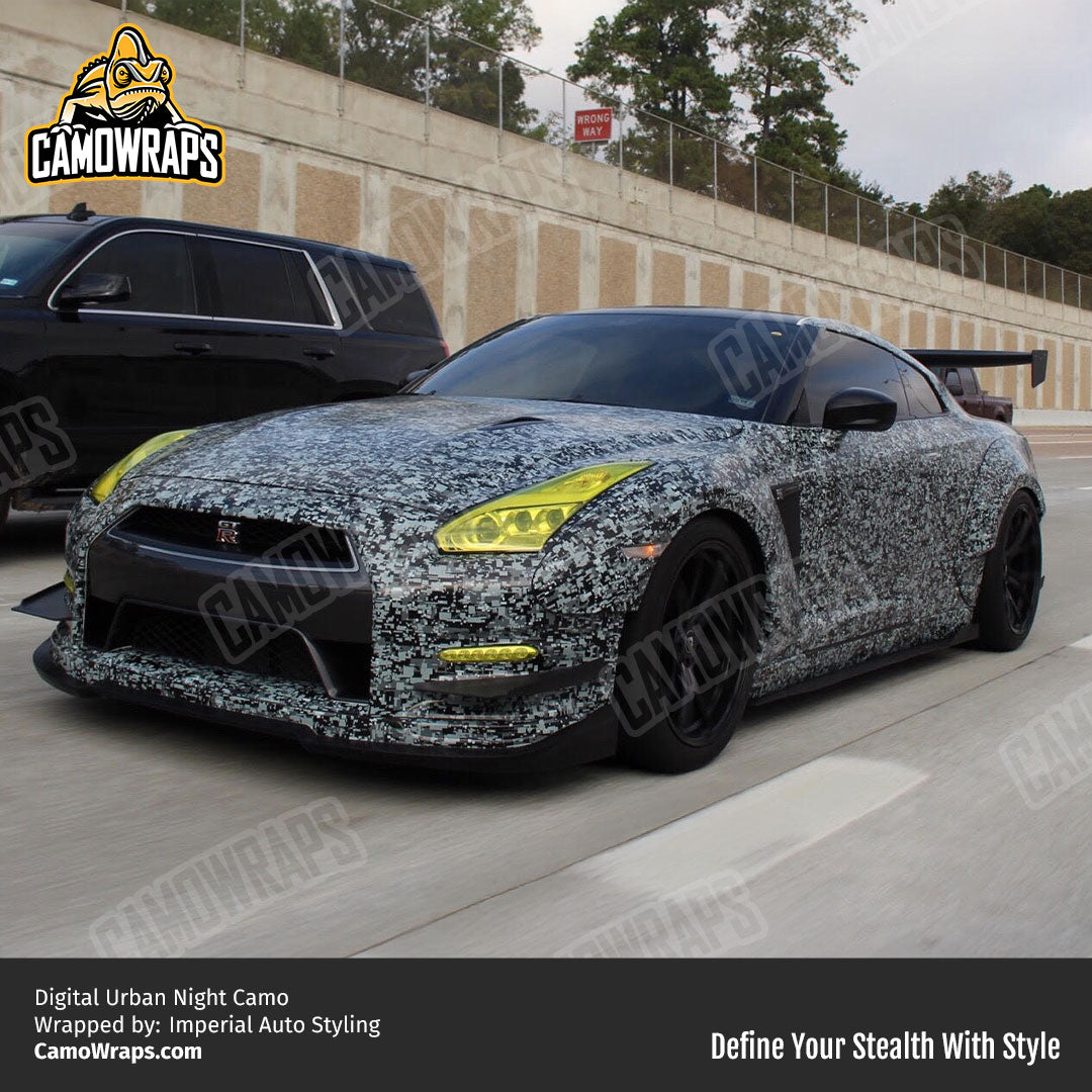 digital camo nissan wrap