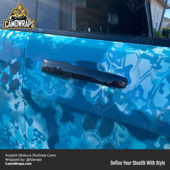 blue kryptek car wrap