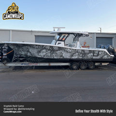 kryptek raid boat wrap