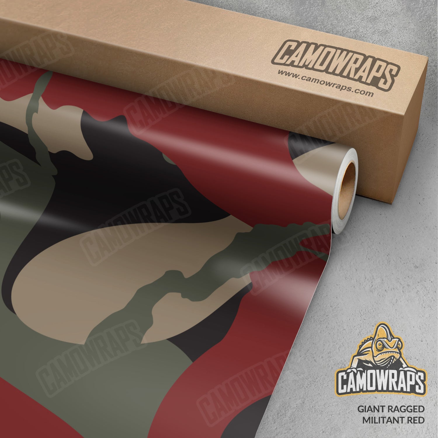 Giant Ragged Militant Red Camo Vinyl Wrap