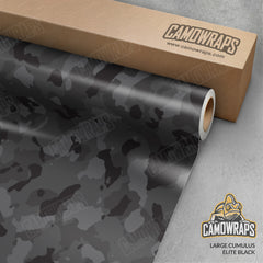 Large Cumulus Elite Black Camo Vinyl Wrap