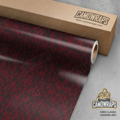 Mini Classic Vampire Red Camo Vinyl Wrap