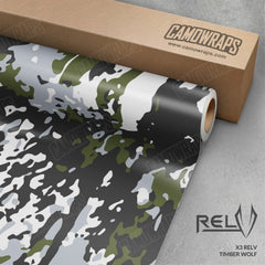 X3 RELV Timber Wolf Camo Vinyl Wrap
