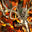 Nature Burning Buck Skull