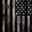 Patriotic American Flag Wood Grayscale