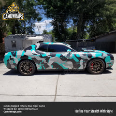 tiffany blue camo car wrap