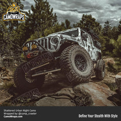 shattered camo jeep wrap