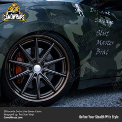 seductive camo car wrap