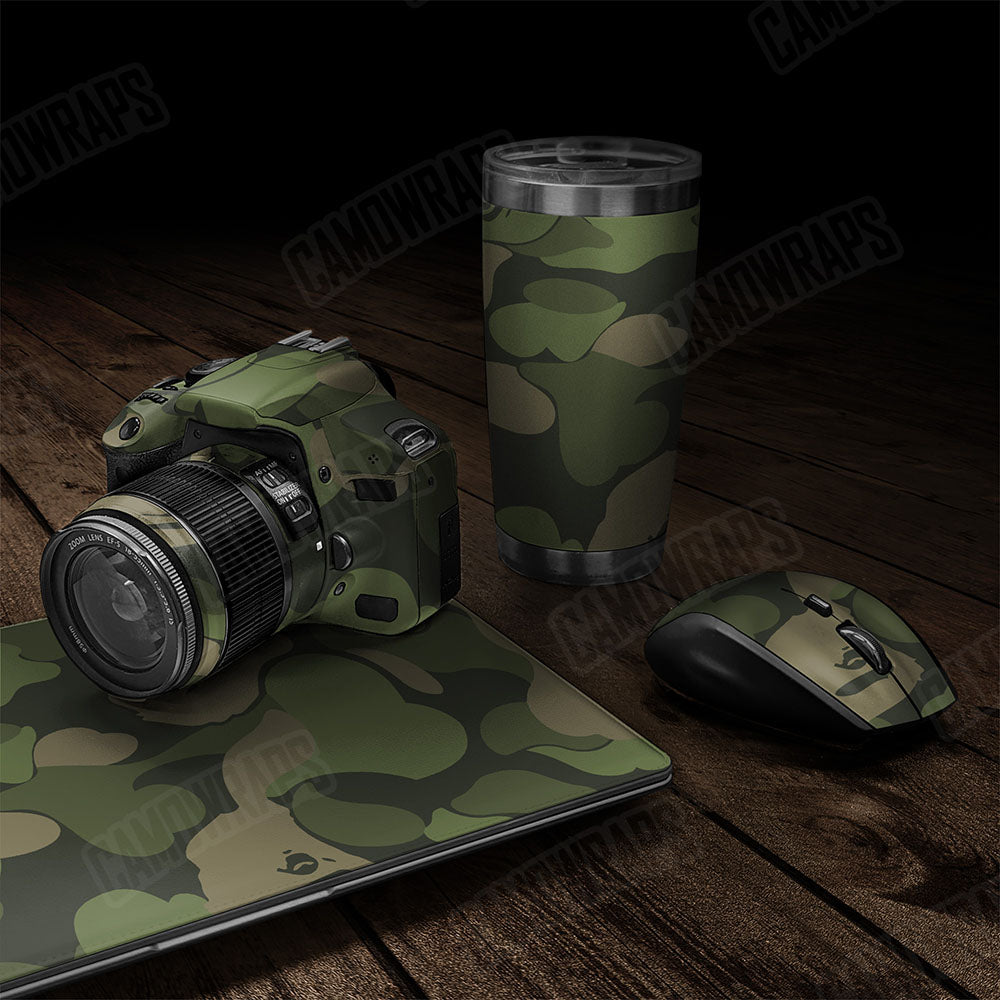 Bape Army Green Gear Skin Vinyl Wrap