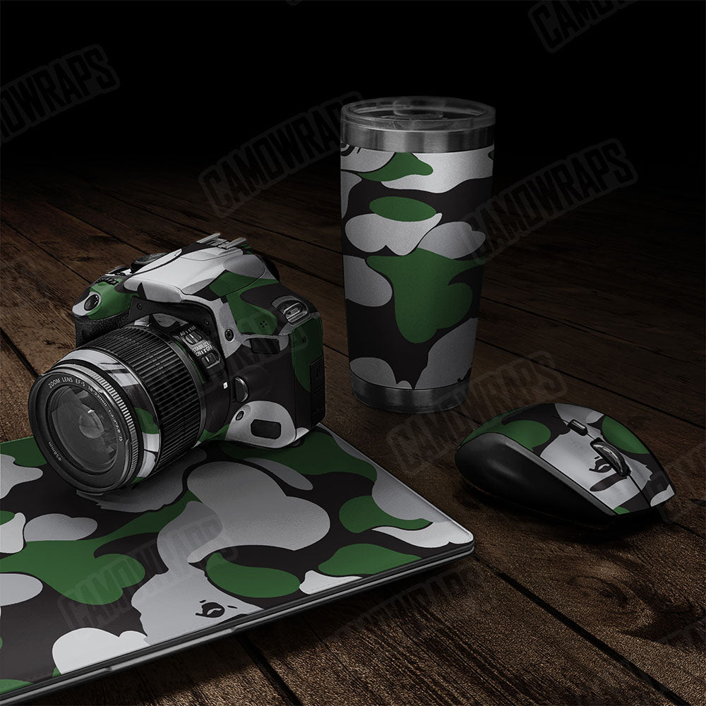 Bape Green Tiger Gear Skin Vinyl Wrap