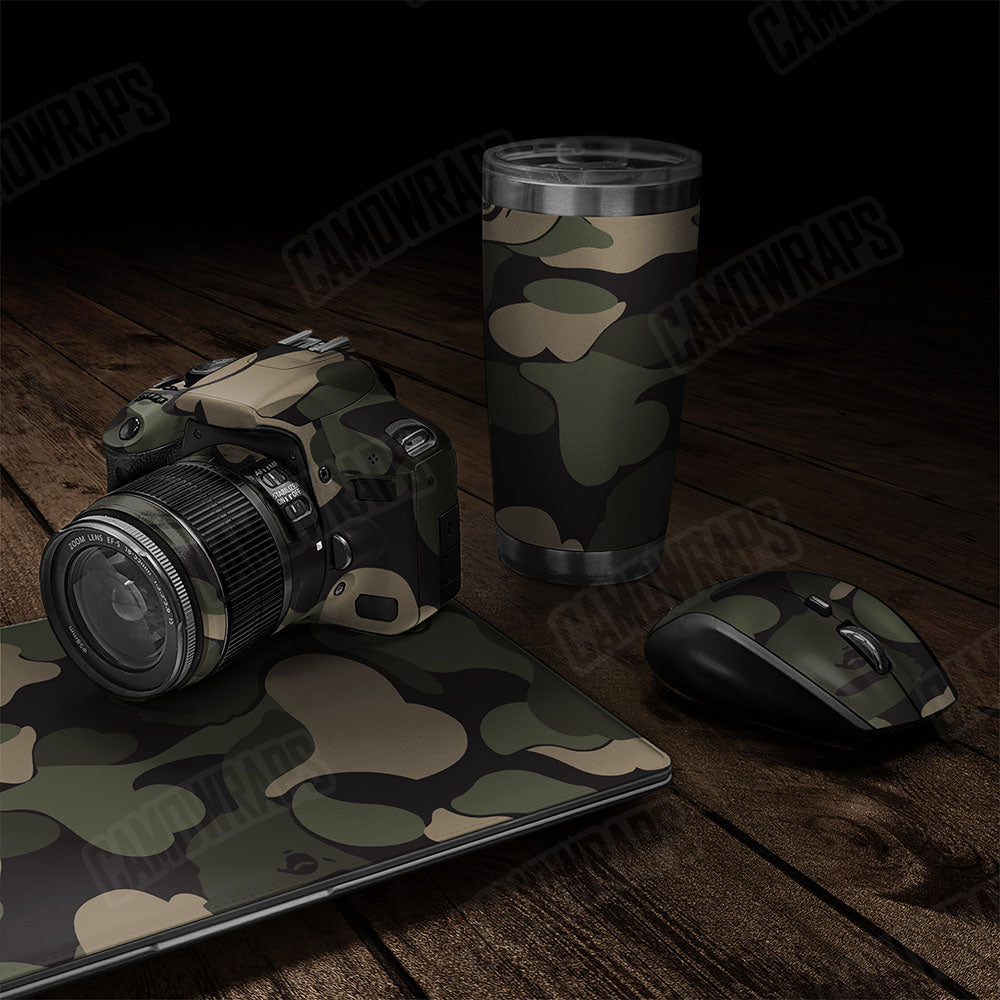 Bape Militant Green Gear Skin Vinyl Wrap