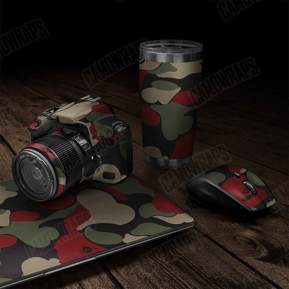 Bape Militant Red Gear Skin Vinyl Wrap