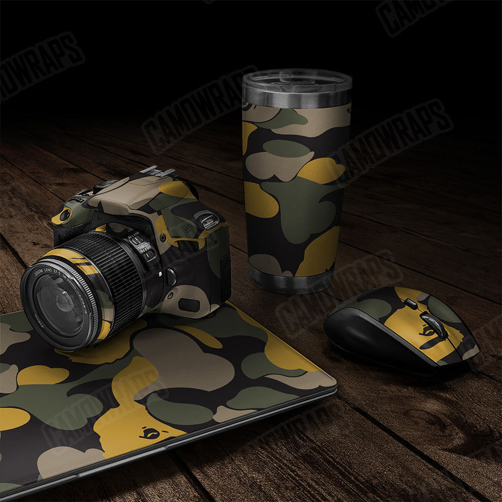 Bape Militant Yellow Gear Skin Vinyl Wrap