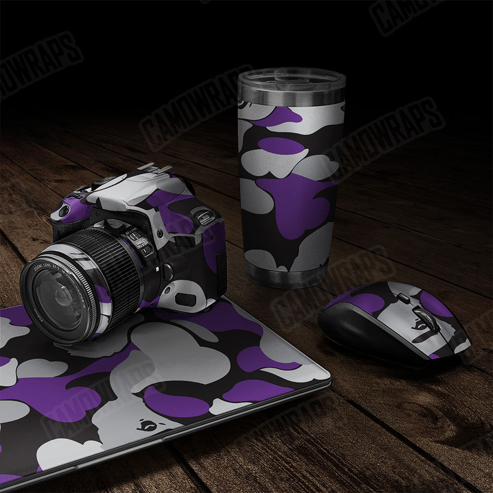 Bape Purple Tiger Gear Skin Vinyl Wrap