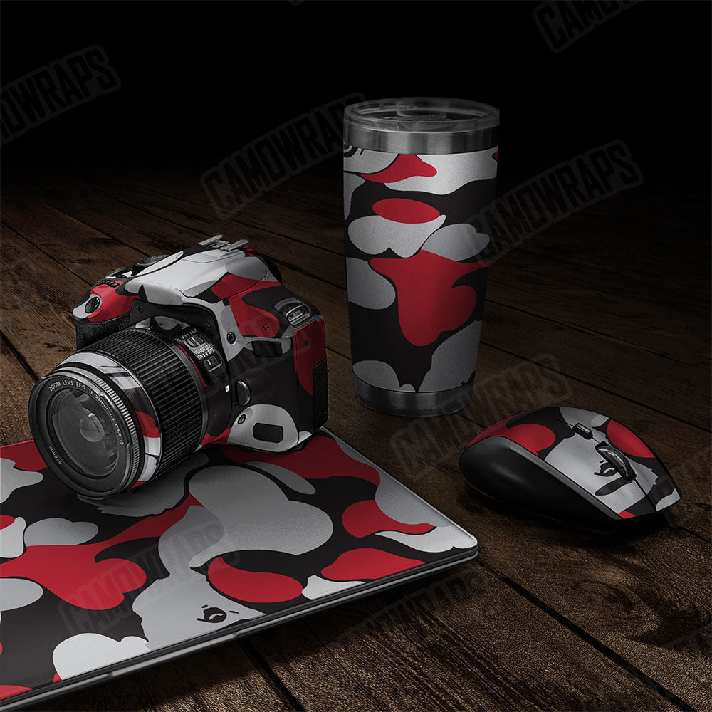 Bape Red Tiger Gear Skin Vinyl Wrap
