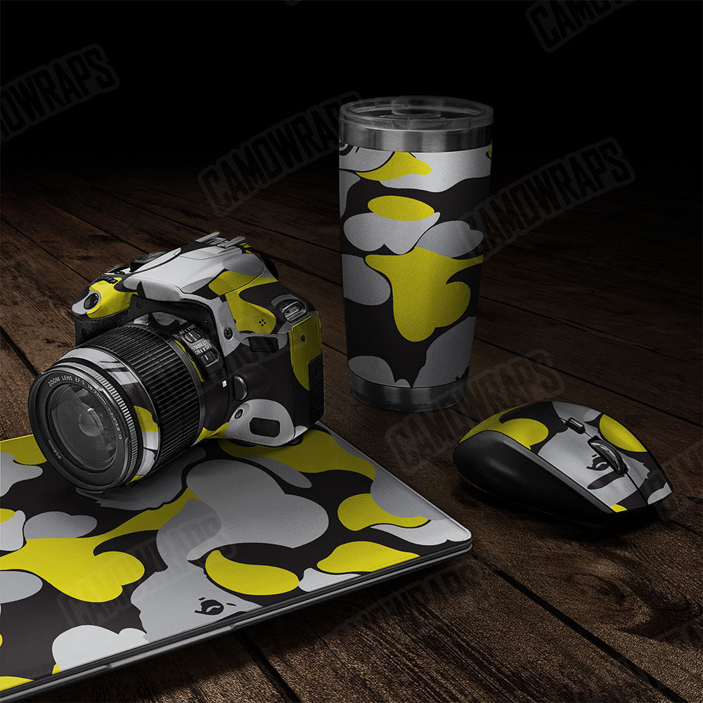 Bape Yellow Tiger Gear Skin Vinyl Wrap