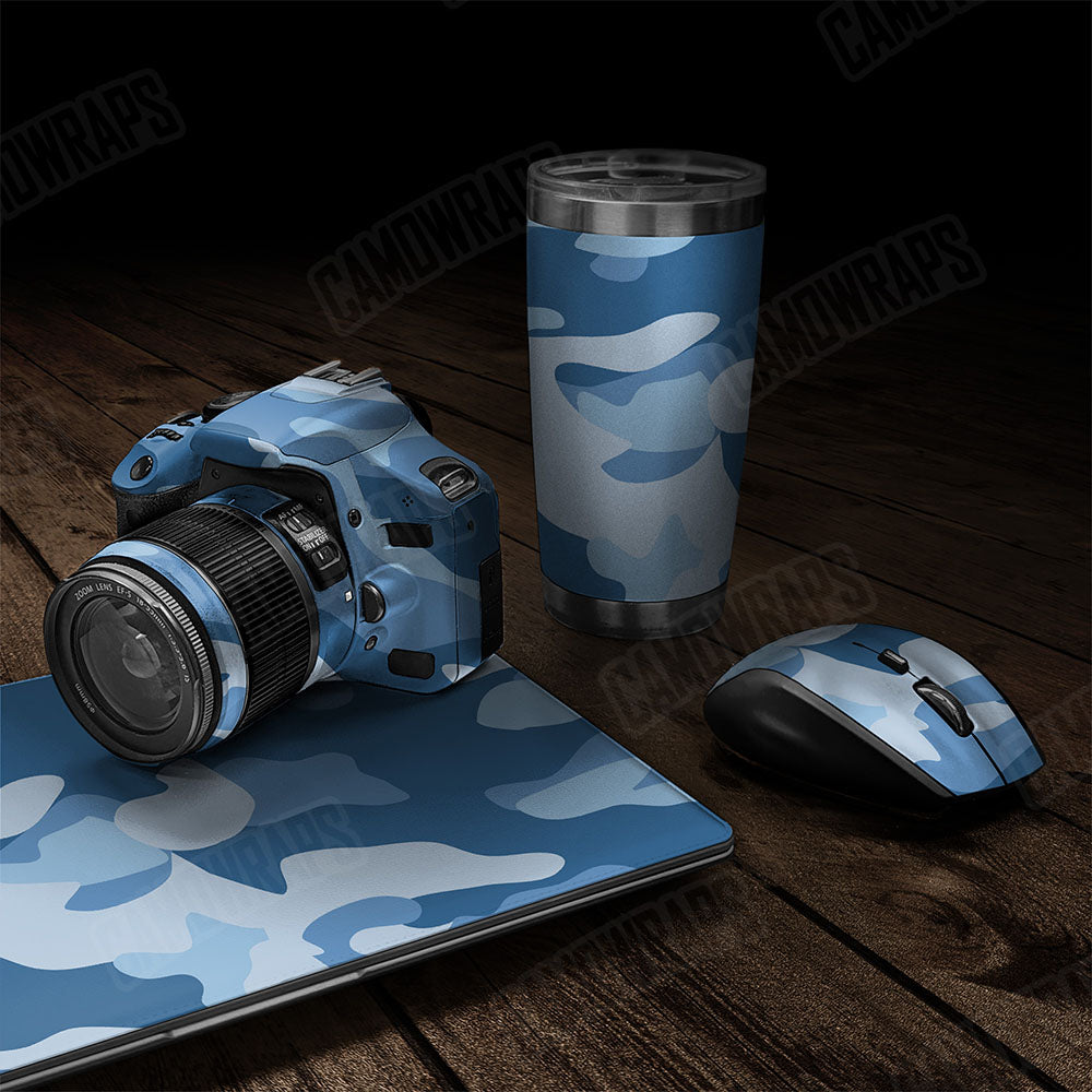 Classic Cool Blue Gear Skin Vinyl Wrap