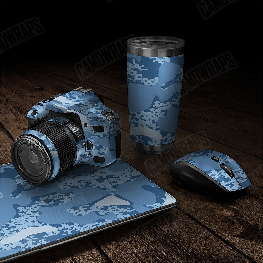 Compound Cool Blue Gear Skin Vinyl Wrap