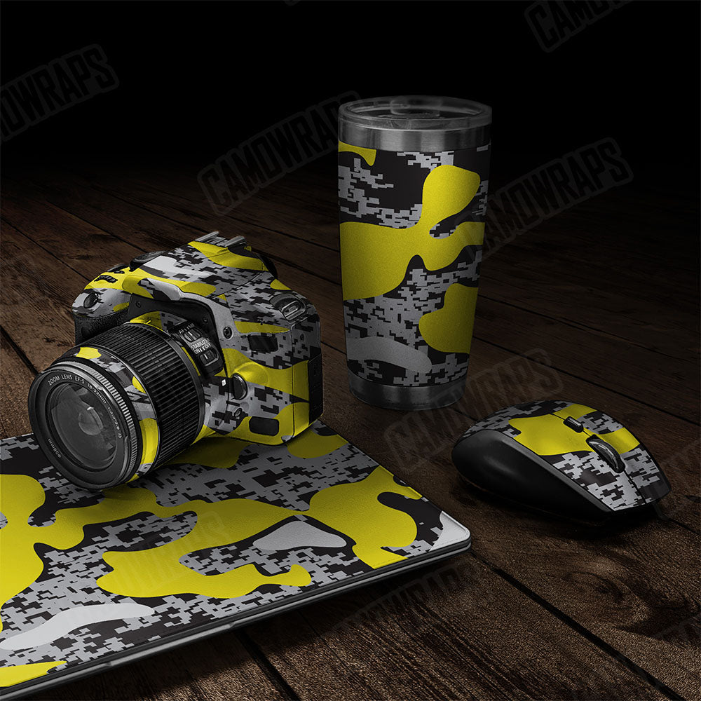 Compound Yellow Tiger Gear Skin Vinyl Wrap
