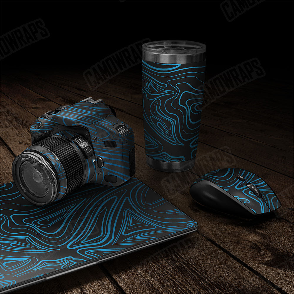 Damascus Blue Gear Skin Vinyl Wrap