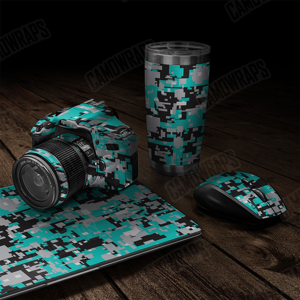 Digital Tiffany Blue Tiger Gear Skin Vinyl Wrap