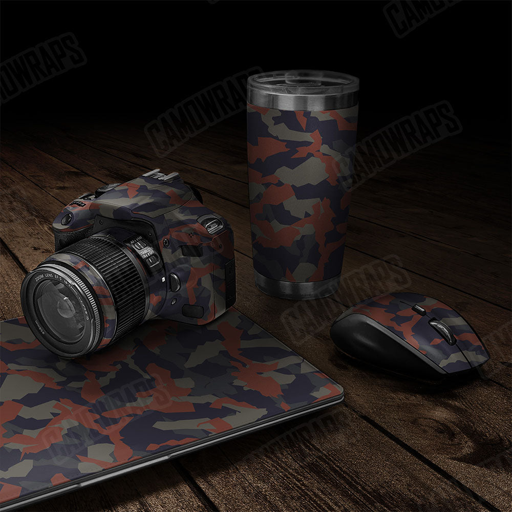 Erratic Blue Copper Gear Skin Vinyl Wrap