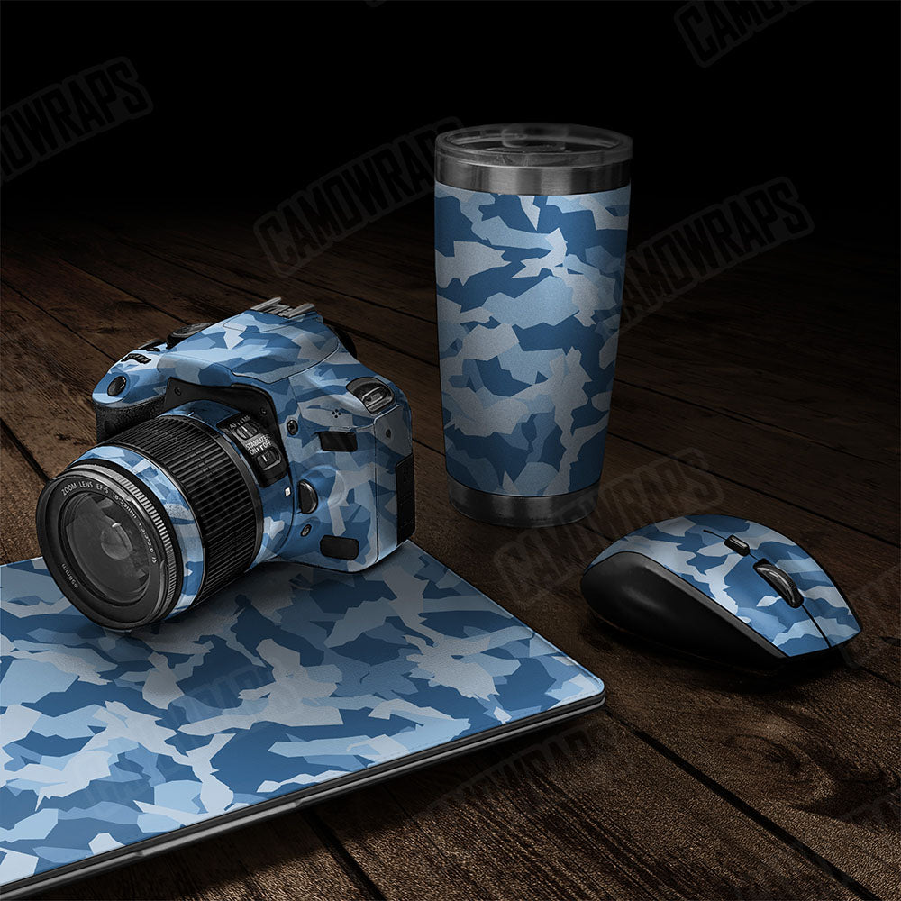Erratic Cool Blue Gear Skin Vinyl Wrap