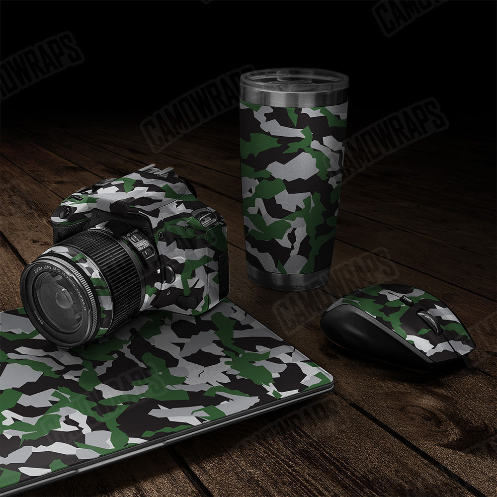Erratic Green Tiger Gear Skin Vinyl Wrap