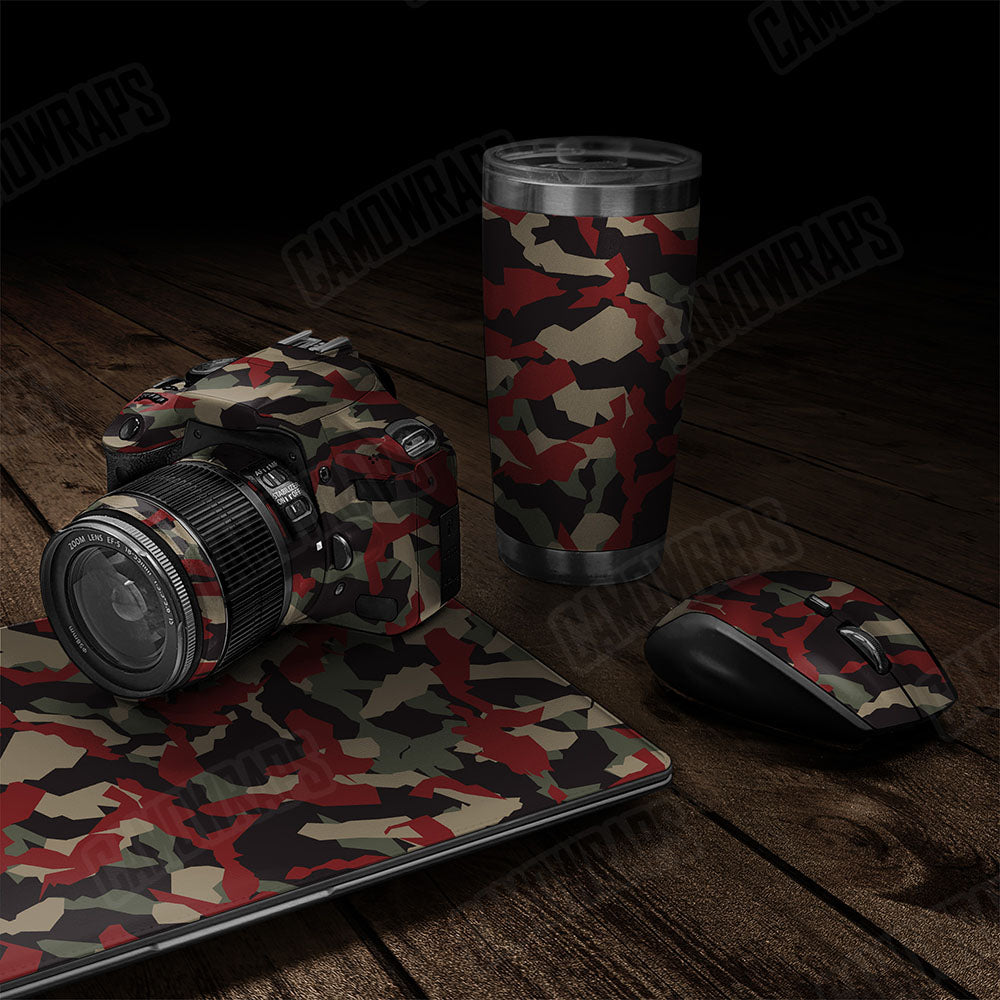 Erratic Militant Red Gear Skin Vinyl Wrap