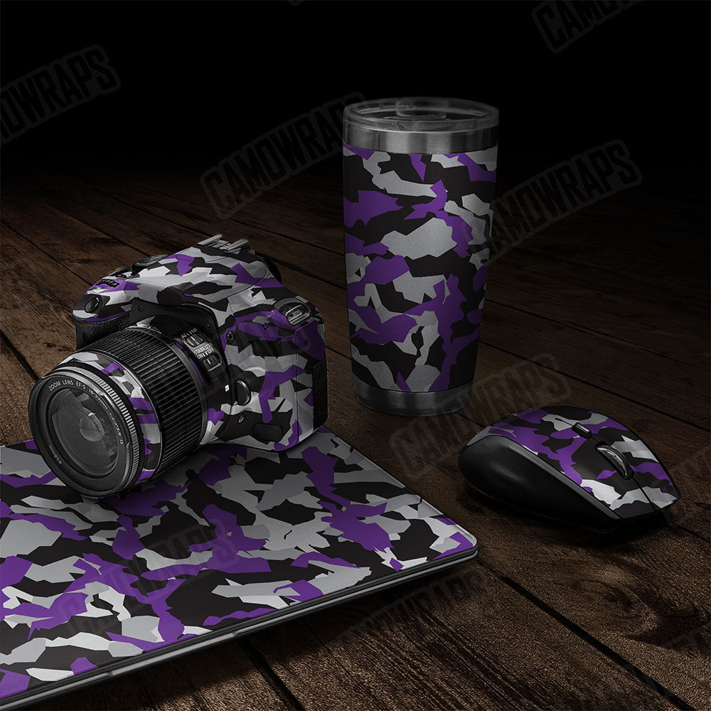 Erratic Purple Tiger Gear Skin Vinyl Wrap