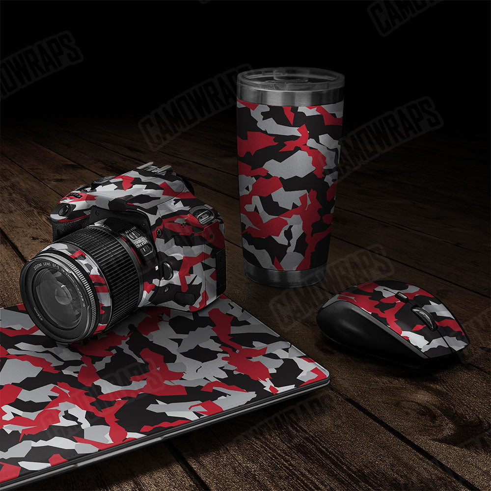 Erratic Red Tiger Gear Skin Vinyl Wrap
