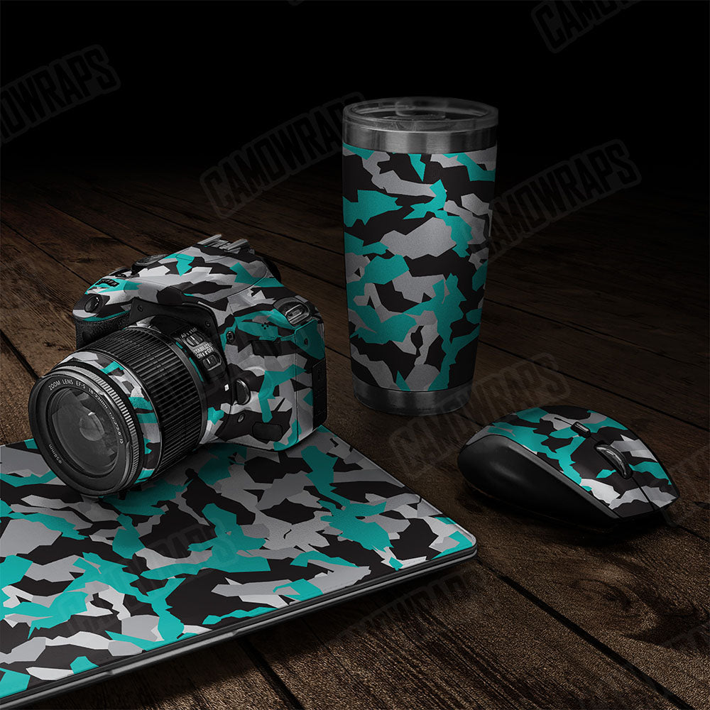 Erratic Tiffany Blue Tiger Gear Skin Vinyl Wrap