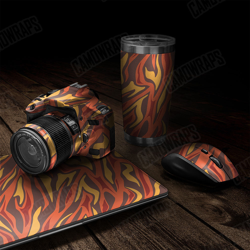 Fun Stripe Autumn Gear Skin Vinyl Wrap