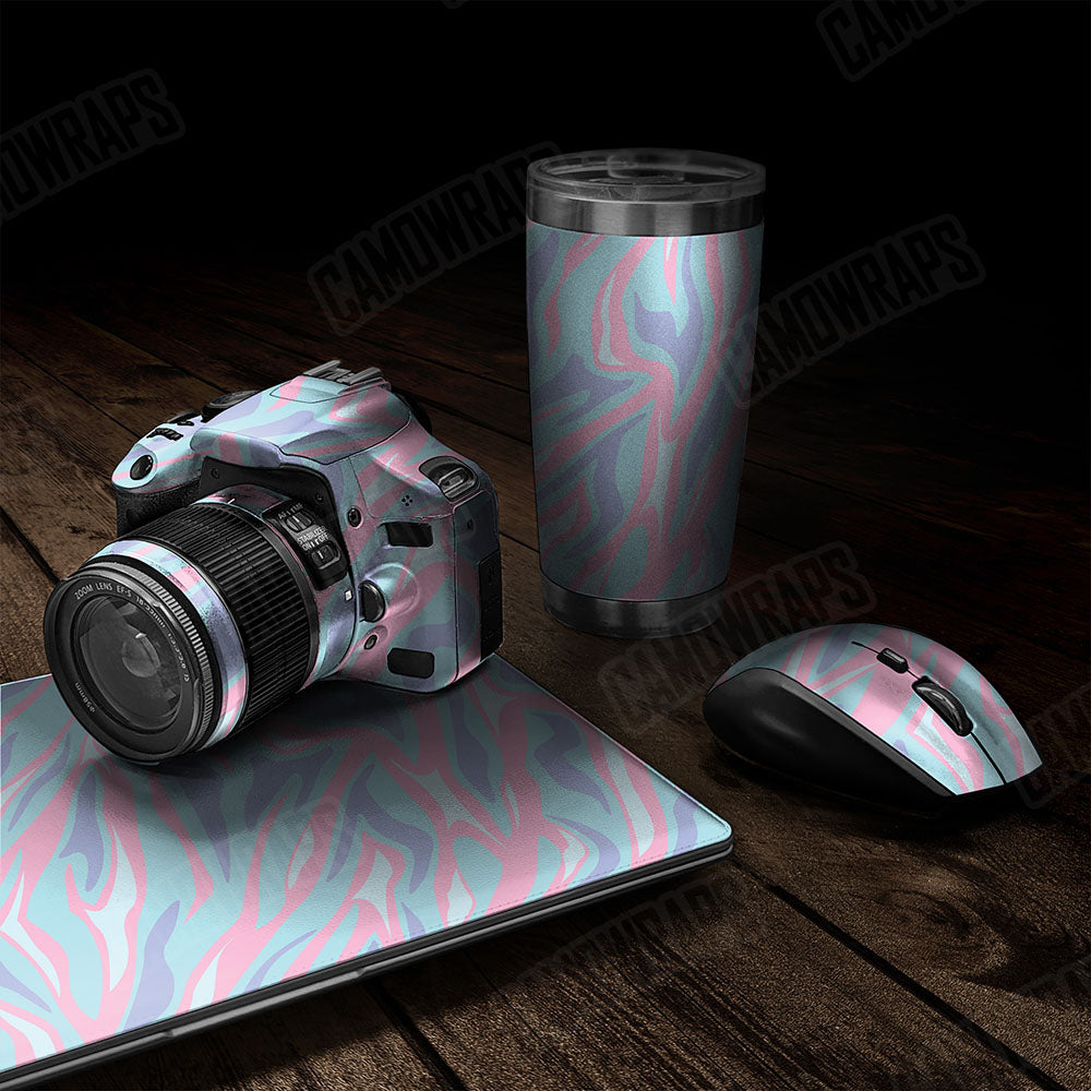 Fun Stripe Cotton Candy Gear Skin Vinyl Wrap