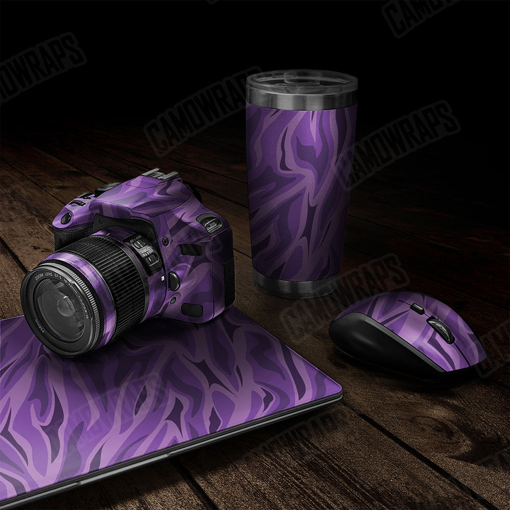 Fun Stripe Elite Purple Gear Skin Vinyl Wrap
