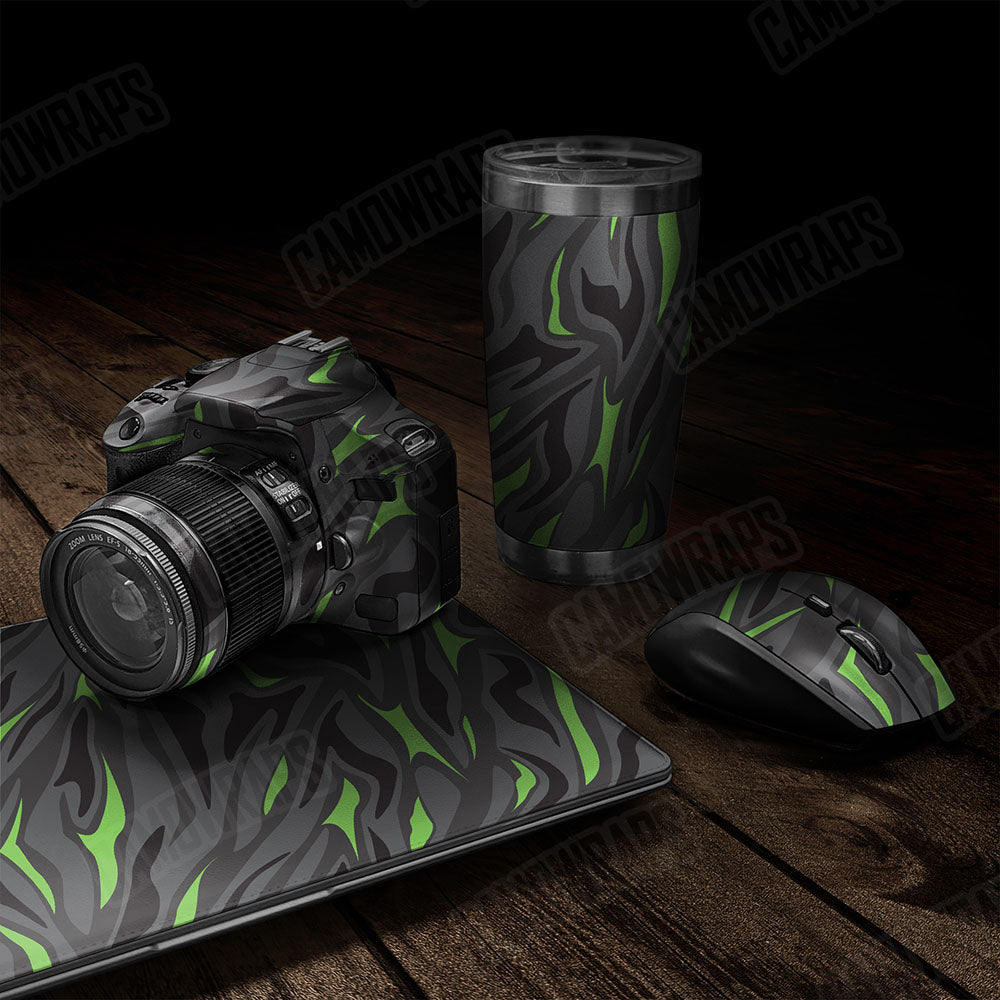 Fun Stripe Metro Green Gear Skin Vinyl Wrap