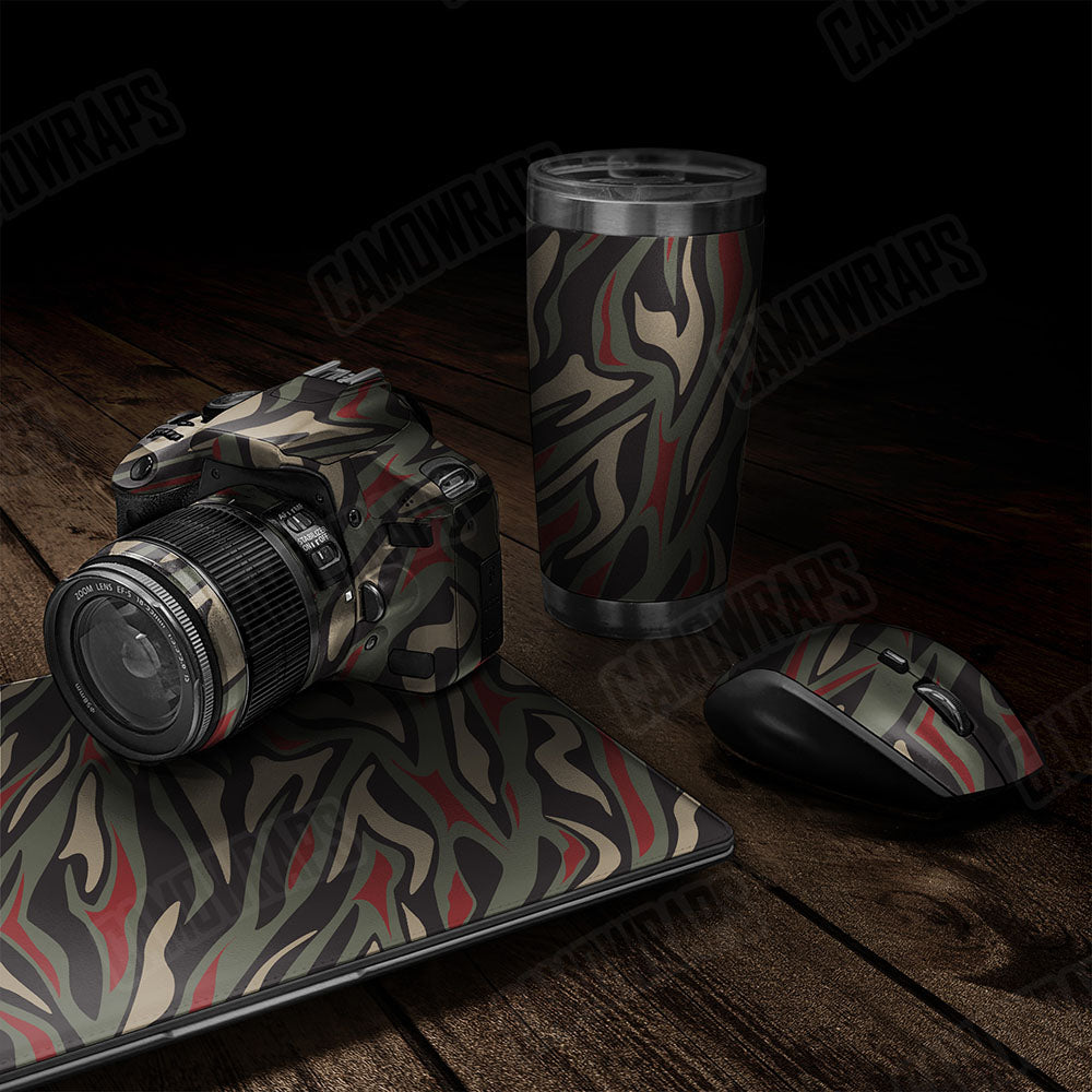 Fun Stripe Militant Red Gear Skin Vinyl Wrap