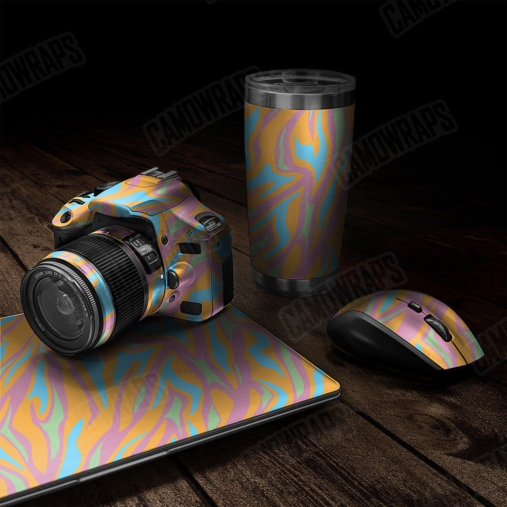 Fun Stripe Sherbert Gear Skin Vinyl Wrap