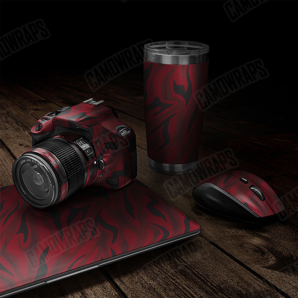 Fun Stripe Vampire Red Gear Skin Vinyl Wrap
