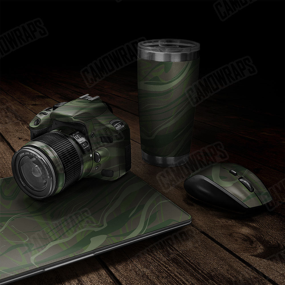 Liquid Smoke Army Dark Green Gear Skin Vinyl Wrap
