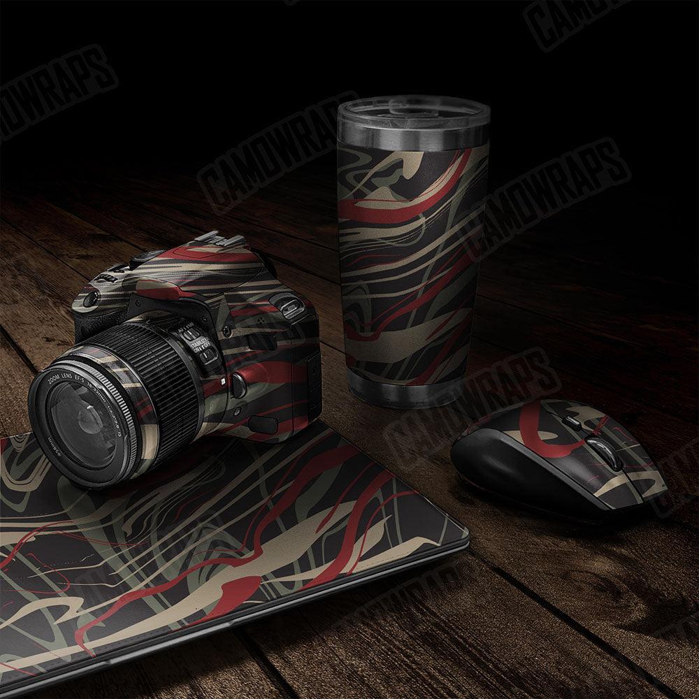 Liquid Smoke Militant Red Gear Skin Vinyl Wrap