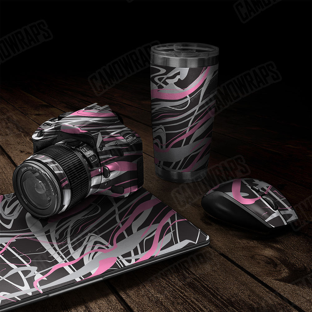 Liquid Smoke Pink Tiger Gear Skin Vinyl Wrap
