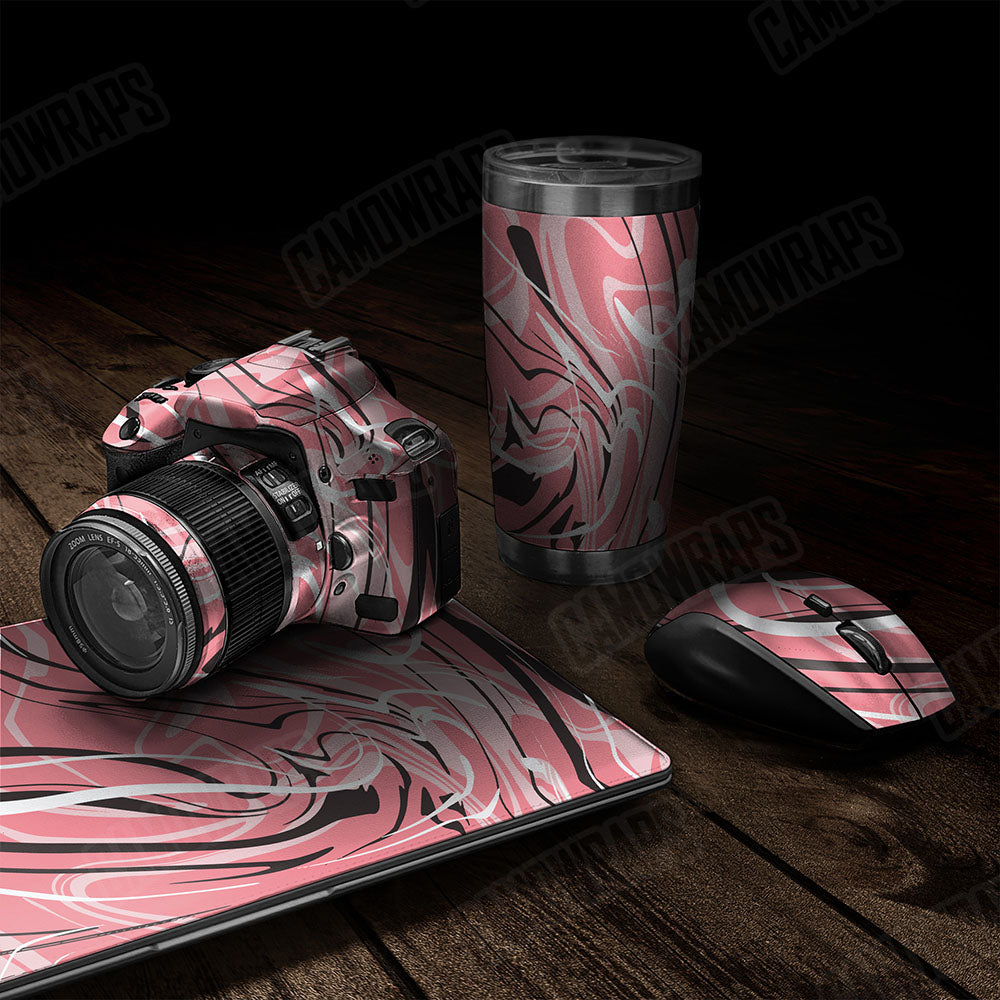 Liquid Smoke Pink Gear Skin Vinyl Wrap