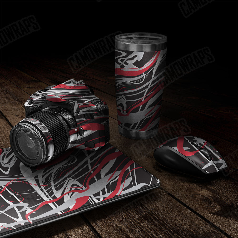 Liquid Smoke Red Tiger Gear Skin Vinyl Wrap