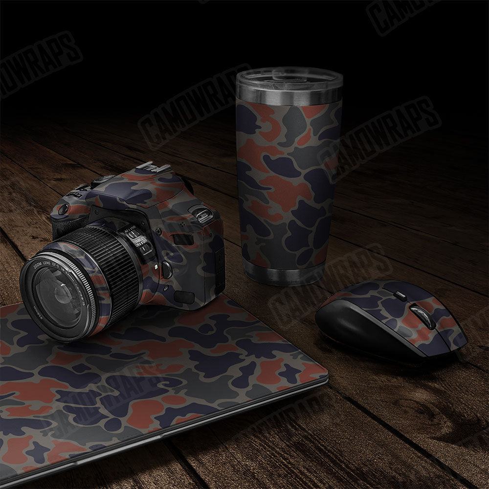 Old School Duck Blue Copper Gear Skin Vinyl Wrap