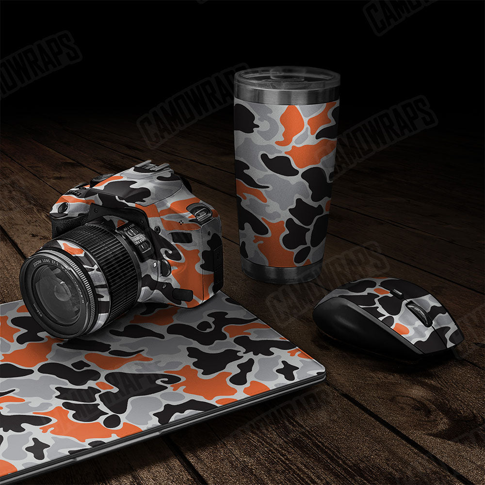 Old School Duck Orange Tiger Gear Skin Vinyl Wrap