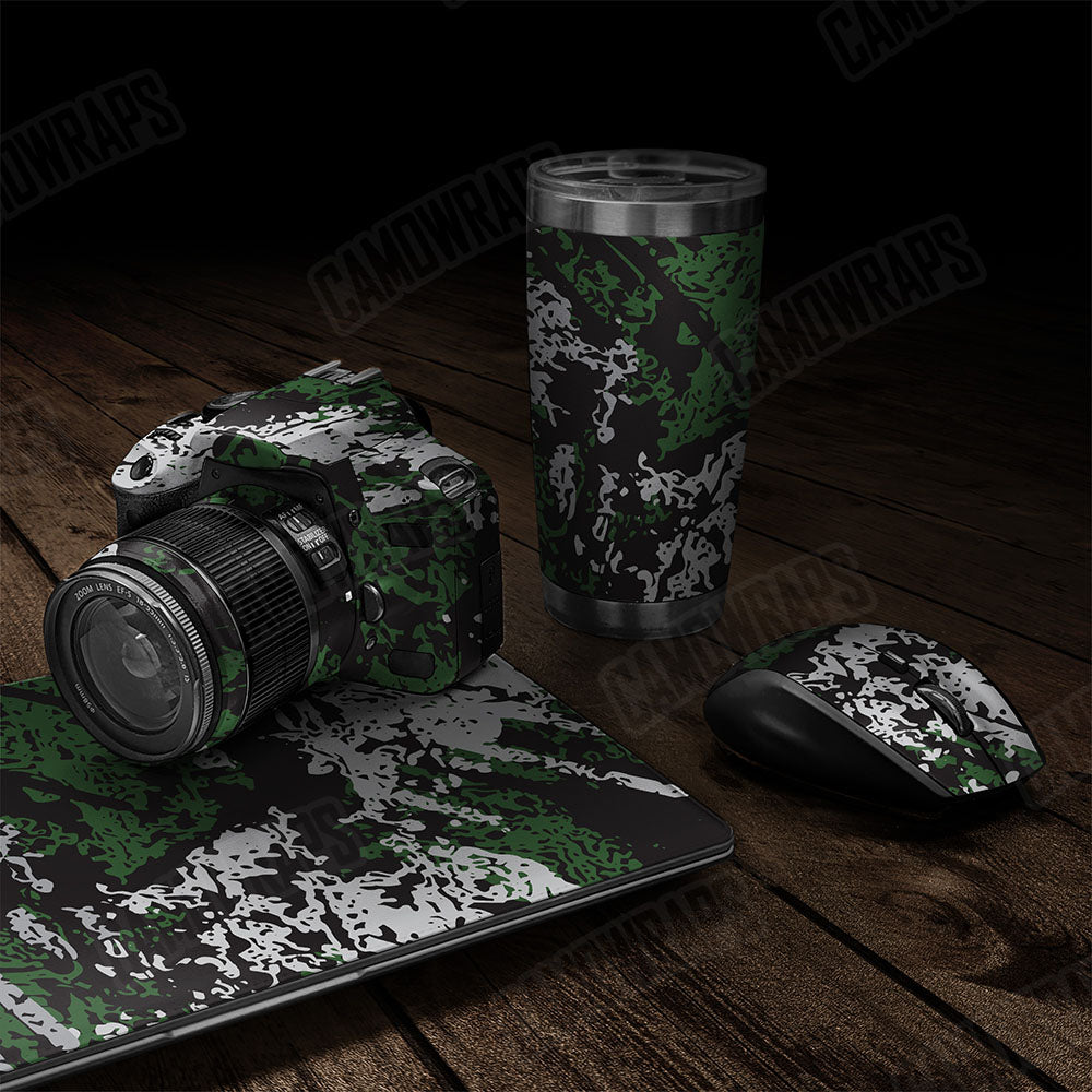 Pasted Green Tiger Gear Skin Vinyl Wrap