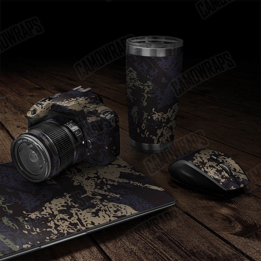 Pasted Militant Blue Gear Skin Vinyl Wrap